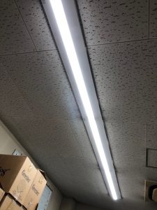 名古屋市中区の事務所にてLED照明器具へ取替電気工事