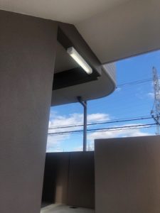 名古屋市中川区の集合住宅にて共用部照明器具のLED化電気工事